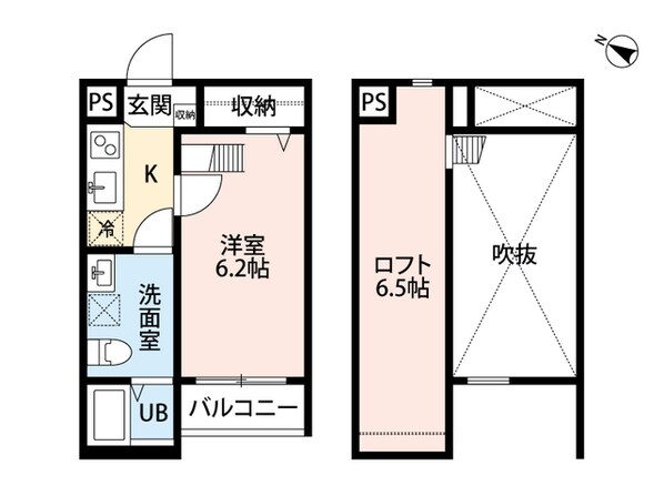 ハーバーランド駅 徒歩9分 2階の物件間取画像